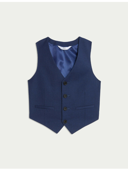 Marks & Spencer Tmavě modrá klučičí obleková vesta Marks & Spencer