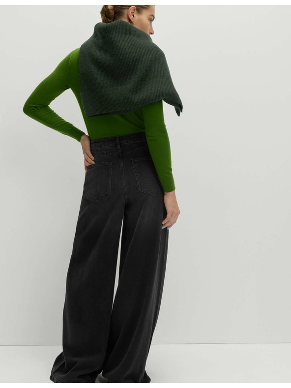 Marks & Spencer Džíny se širokými palácovými nohavicemi, ze směsi materiálu lyocell™ Marks & Spencer černá