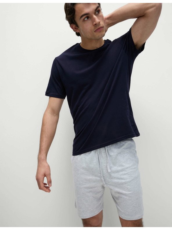 Marks & Spencer Šedo-modrá pánská pyžamová souprava Marks & Spencer