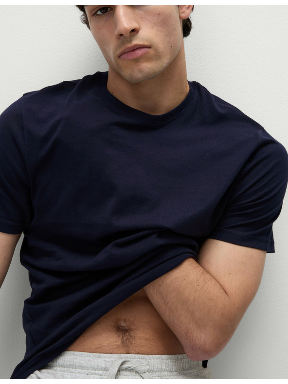 Marks & Spencer Šedo-modrá pánská pyžamová souprava Marks & Spencer