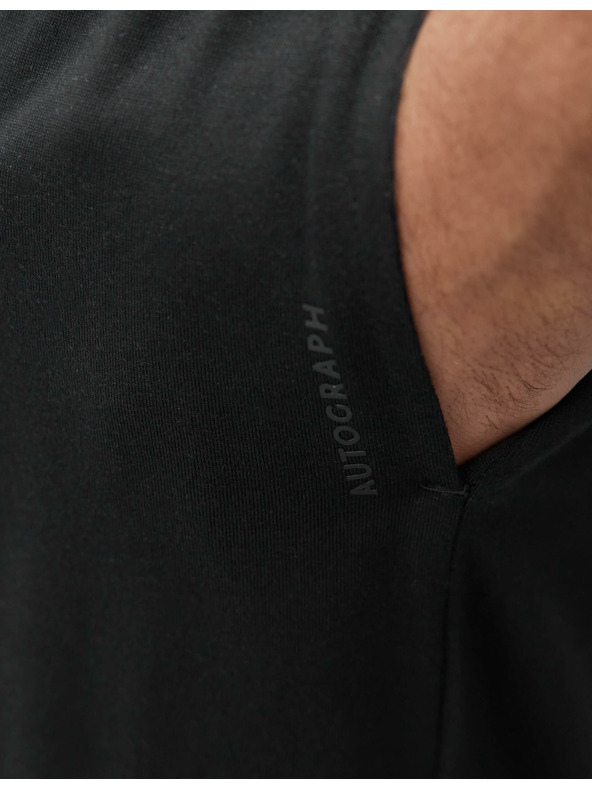 Marks & Spencer Černé pánské pyžamové kalhoty Supima® Marks & Spencer