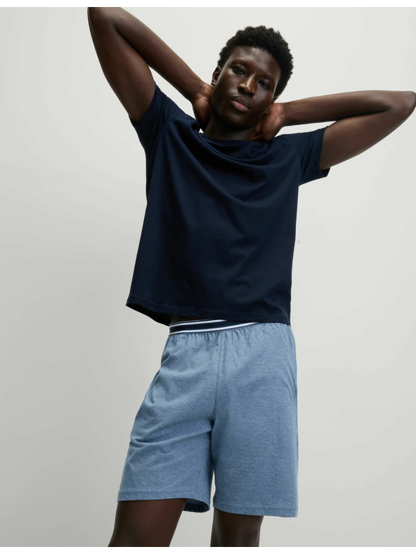 Marks & Spencer Sada dvou pánských pyžamových kraťasů v modré barvě Marks & Spencer