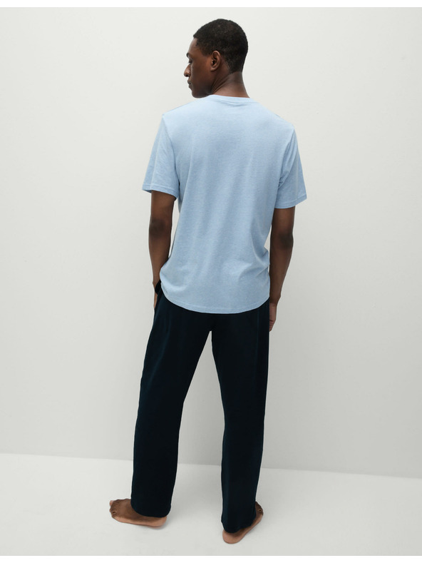 Marks & Spencer Modré pánské pyžamo Marks & Spencer