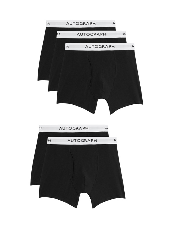 Marks & Spencer Trenýrky z bavlny Supima® a modalu, 5 ks Marks & Spencer černá