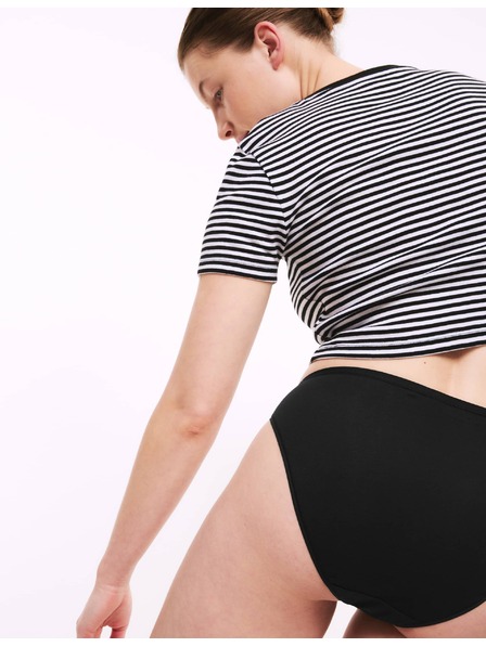 Marks & Spencer Sada 5 ks kalhotek z bavlny a modalu, bez viditelných lemů a s vysokým vykrojením Marks & Spencer černá