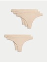 Marks & Spencer Sada pěti dámských kalhotek v béžové barvě Marks & Spencer