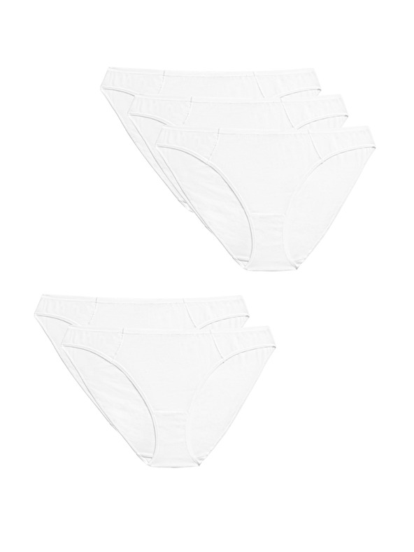 Marks & Spencer Sada pěti dámských kalhotek v bílé barvě Marks & Spencer