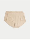 Marks & Spencer Sada dvou béžových dámských kalhotek Marks & Spencer