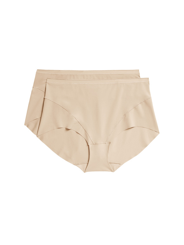 Marks & Spencer Sada dvou béžových dámských kalhotek Marks & Spencer