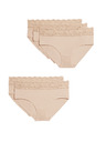 Marks & Spencer Sada pěti dámských kalhotek v béžové barvě Marks & Spencer