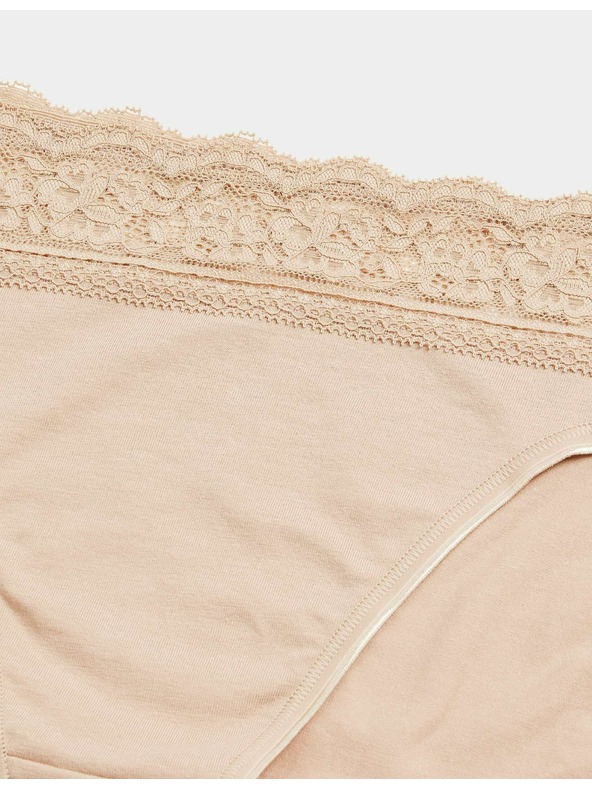 Marks & Spencer Sada pěti dámských kalhotek v béžové barvě Marks & Spencer