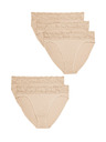 Marks & Spencer Sada pěti dámských kalhotek v béžové barvě Marks & Spencer