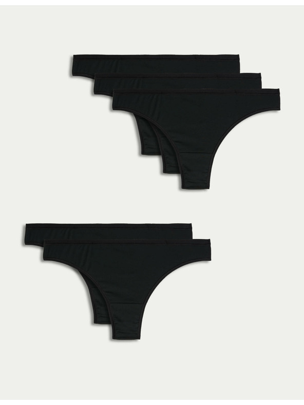 Marks & Spencer Sada pěti dámských kalhotek v černé barvě Marks & Spencer