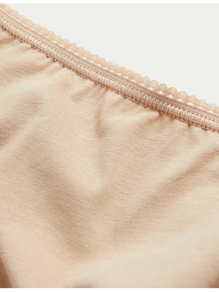 Marks & Spencer Sada pěti dámských brazilských kalhotek v béžové, černé a bílé barvě Marks & Spencer