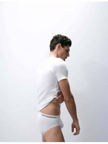 Marks & Spencer Slipy z bavlny Supima® a modalu, 5 ks Marks & Spencer bílá