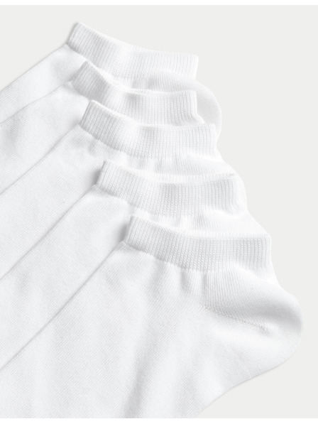 Marks & Spencer 5 párů sportovních ponožek s technologií Cool & Fresh™ Marks & Spencer bílá