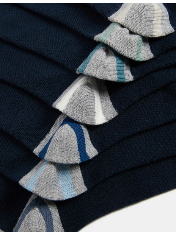 Marks & Spencer 7 párů ponožek Cool & Fresh™ s vysokým podílem bavlny Marks & Spencer námořnická modrá