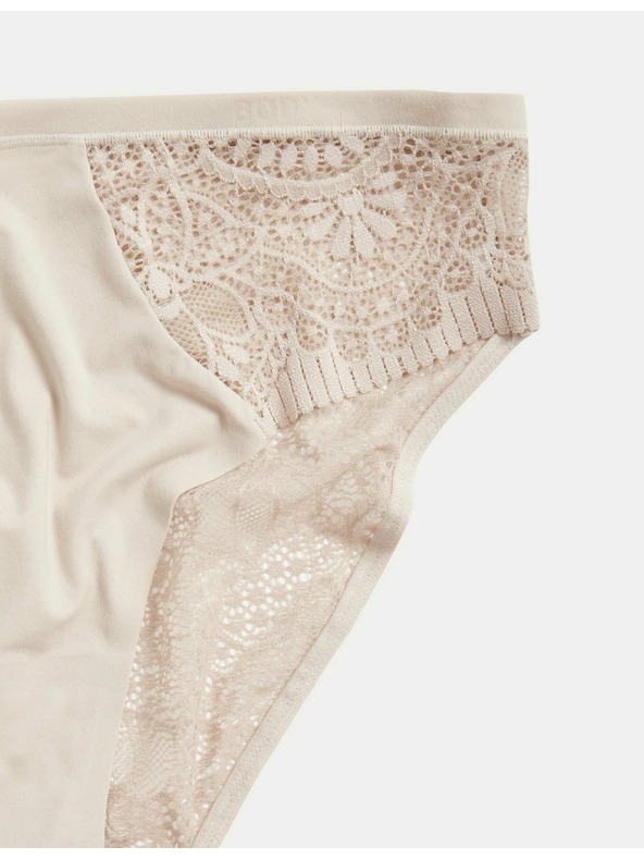 Marks & Spencer Vysoce střižené kalhotky Body Soft™, sada 3 ks Marks & Spencer béžová