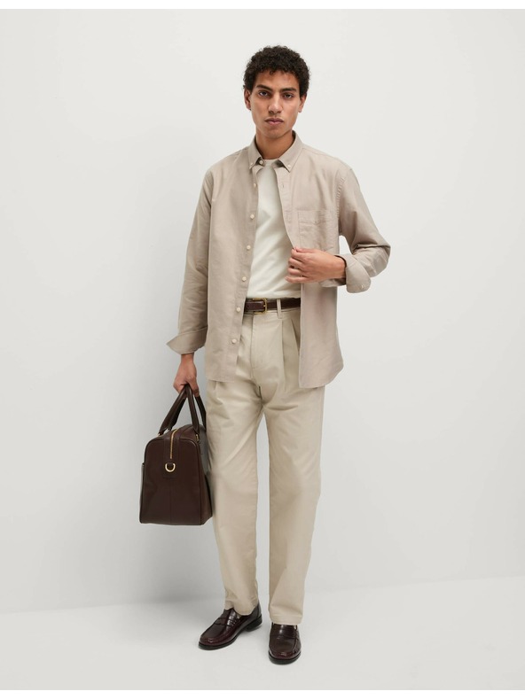 Marks & Spencer Oxfordská košile z čisté bavlny The Ultimate Marks & Spencer smetanová