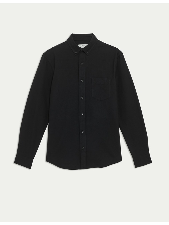 Marks & Spencer Košile Oxford úzkého střihu, z čisté bavlny Marks & Spencer černá