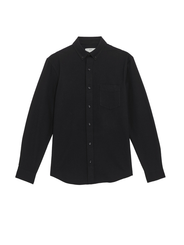 Marks & Spencer Košile Oxford úzkého střihu, z čisté bavlny Marks & Spencer černá