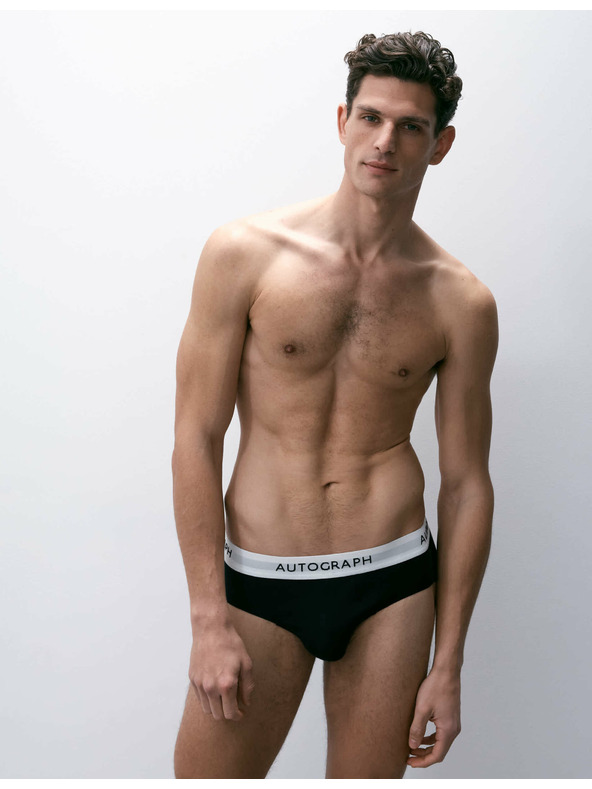 Marks & Spencer Slipy z bavlny Supima® a modalu, 5 ks Marks & Spencer černá