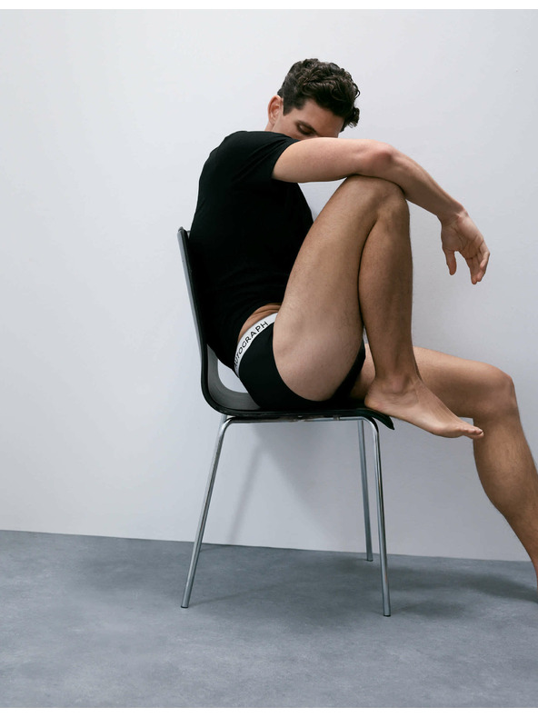 Marks & Spencer Slipy z bavlny Supima® a modalu, 5 ks Marks & Spencer černá