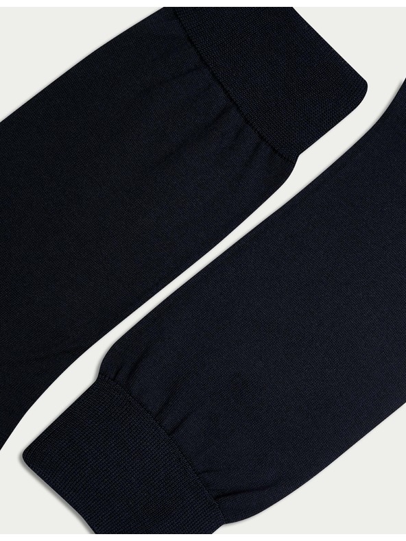 Marks & Spencer Ponožky z čisté bavlny, 3 páry Marks & Spencer námořnická modrá