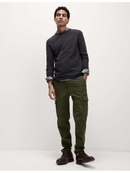 Marks & Spencer Kapsáčové kalhoty se strečem, mírně zúžený střih Marks & Spencer zelená