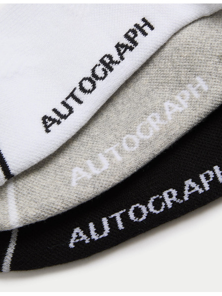 Marks & Spencer Krátké ponožky ze směsi bavlny Supima® 3 kusy