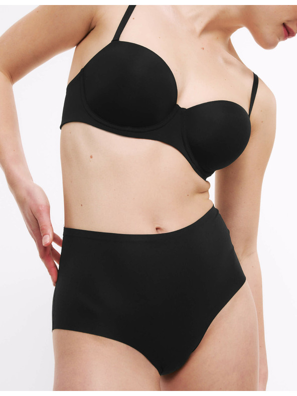 Marks & Spencer Šortkové kalhotky bez viditelných lemů s vysokým pasem, 3 ks v balení Marks & Spencer černá