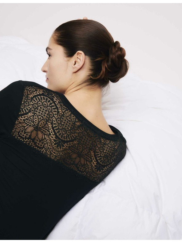 Marks & Spencer Noční košile s krajkou Marks & Spencer černá