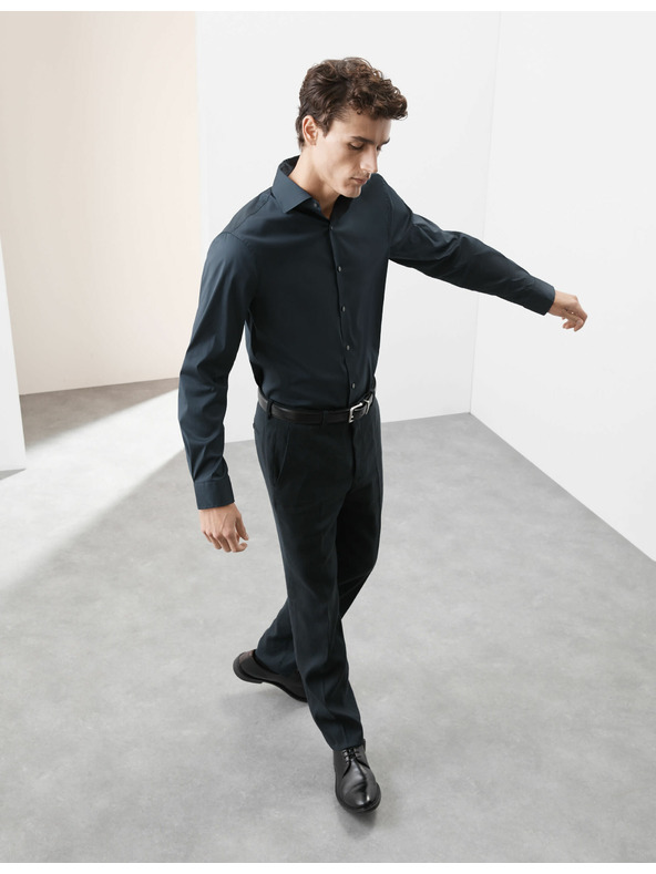 Marks & Spencer Košile úzkého střihu Marks & Spencer námořnická modrá