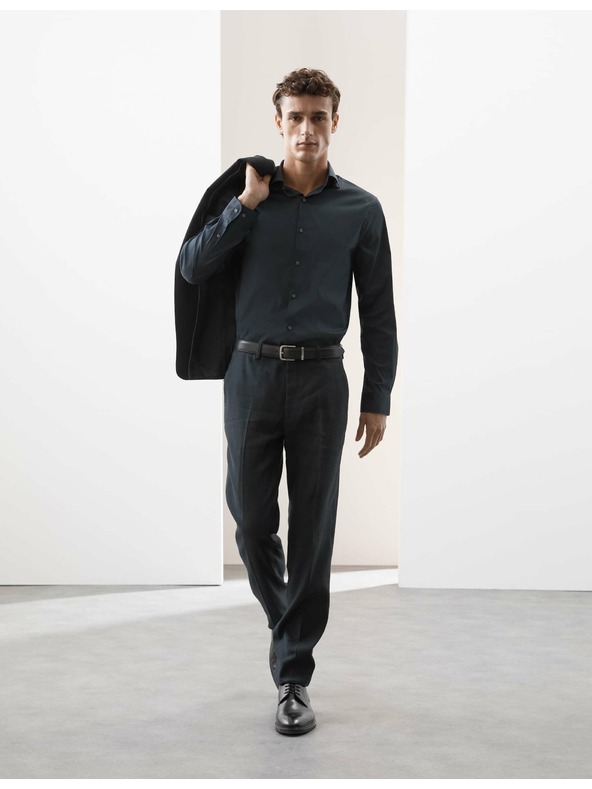 Marks & Spencer Košile úzkého střihu Marks & Spencer námořnická modrá