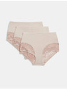 Marks & Spencer Kalhotky do pasu Body Soft™, sada 3 ks Marks & Spencer béžová