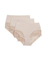 Marks & Spencer Kalhotky do pasu Body Soft™, sada 3 ks Marks & Spencer béžová