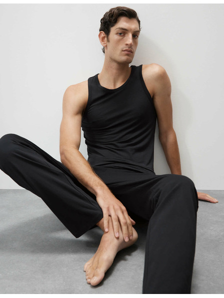 Marks & Spencer Tílko bez rukávů z bavlny Supima® a modalu Marks & Spencer černá