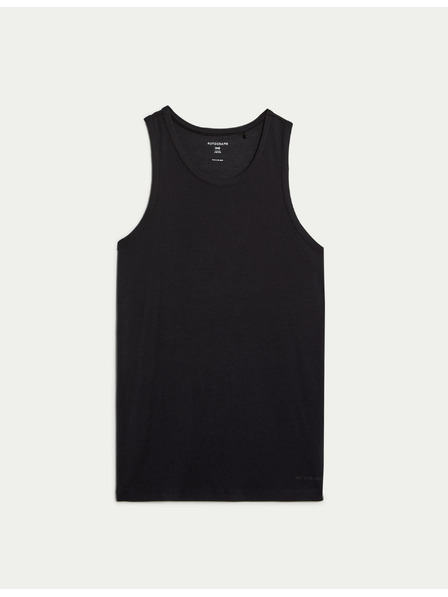 Marks & Spencer Tílko bez rukávů z bavlny Supima® a modalu Marks & Spencer černá