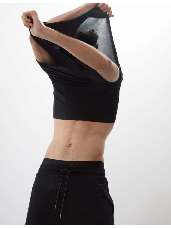 Marks & Spencer Tílko bez rukávů z bavlny Supima® a modalu Marks & Spencer černá