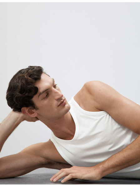 Marks & Spencer Tílko bez rukávů z bavlny Supima® a modalu Marks & Spencer bílá