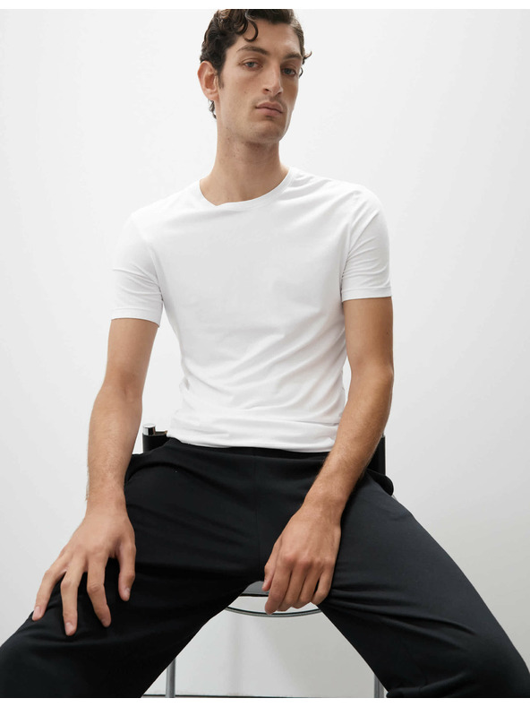 Marks & Spencer Tílko z bavlněné směsi Supima® Marks & Spencer bílá