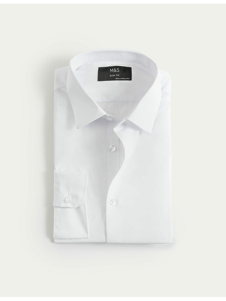 Marks & Spencer Košile úzkého střihu, snadné žehlení Marks & Spencer bílá