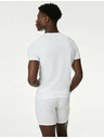 Marks & Spencer Sada tří pánských basic triček v bílé barvě s technologií Cool & Fresh™ Marks & Spencer