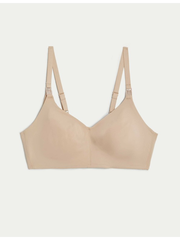 Marks & Spencer Béžová dámská kojicí podprsenka bez kostic Marks & Spencer Flexifit™