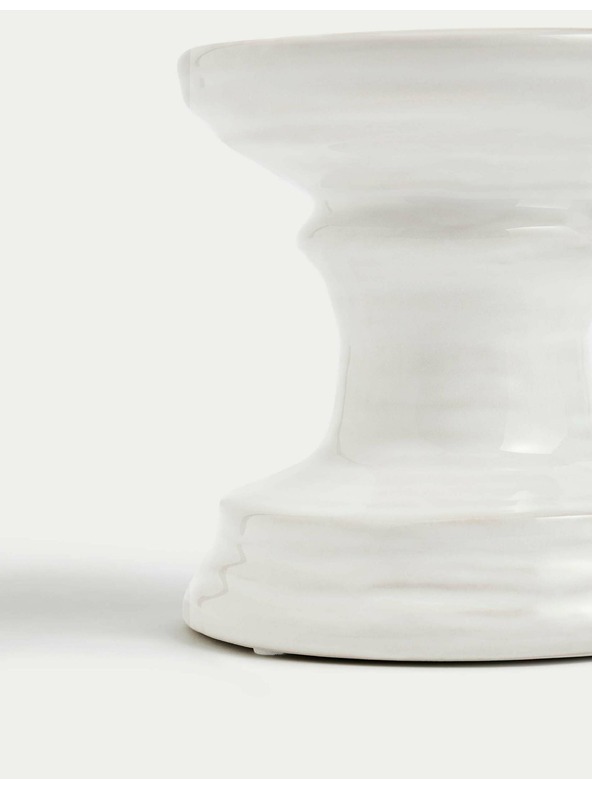 Marks & Spencer Keramický svícen Marks & Spencer bílá