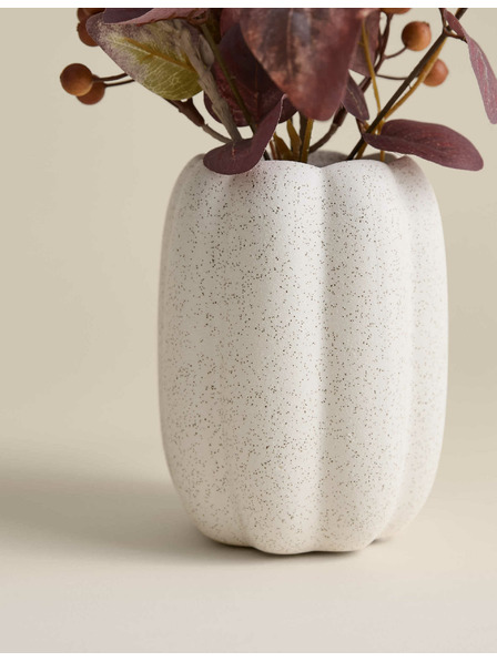 Marks & Spencer Umělé podzimní aranžmá v keramickém květináči Marks & Spencer bílá