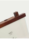 Marks & Spencer Dřevěný stojací fotorámeček, 10 × 15 cm Marks & Spencer béžová
