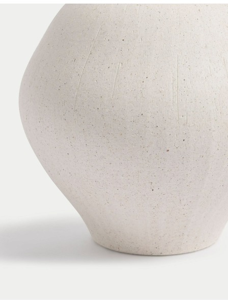 Marks & Spencer Malá keramická váza s tvarovanou rukojetí Marks & Spencer bílá