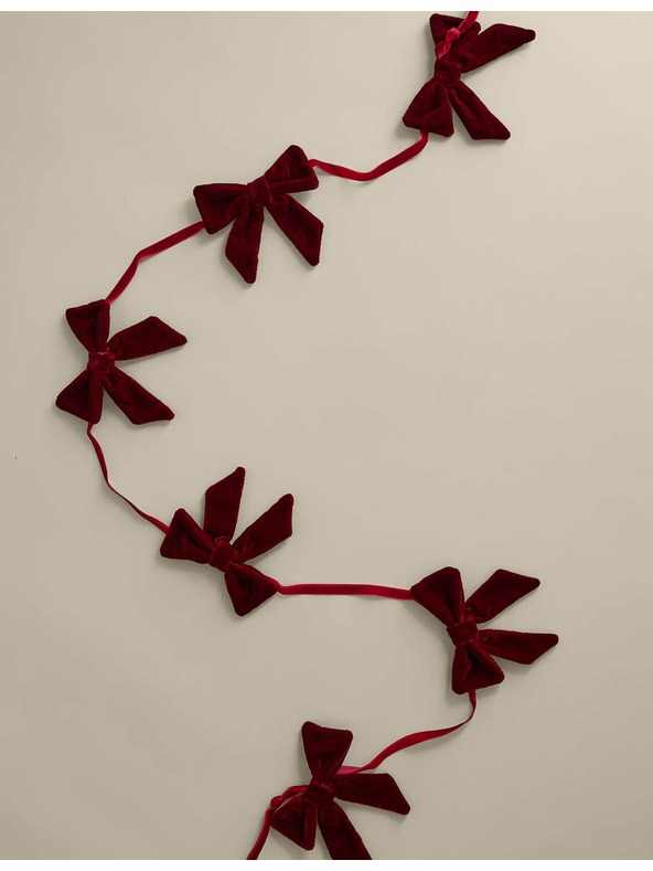 Marks & Spencer Sametová baletka Marks & Spencer červená