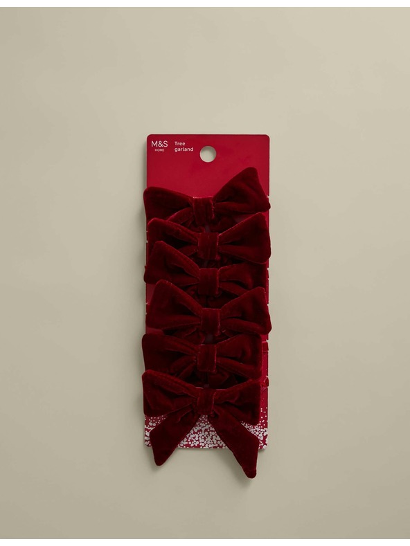 Marks & Spencer Sametová baletka Marks & Spencer červená